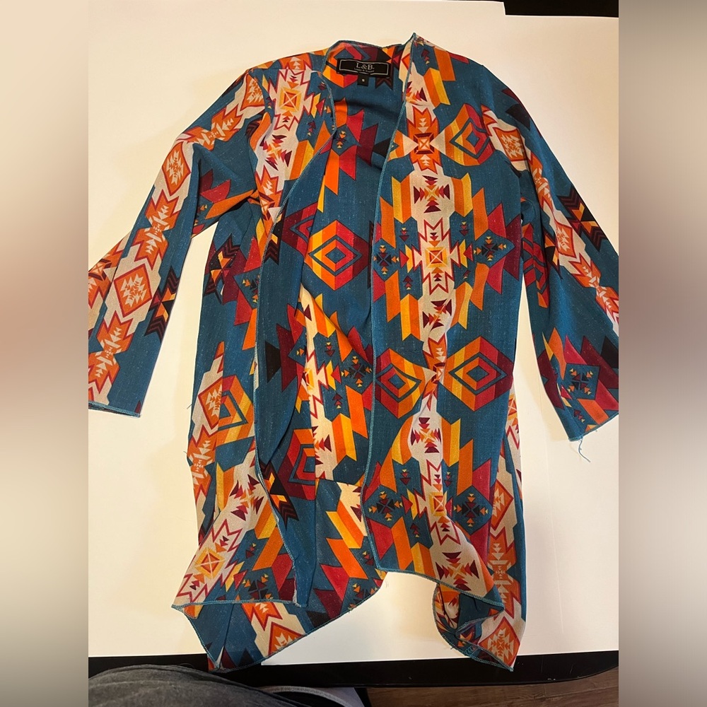 Girls Aztec cardigan